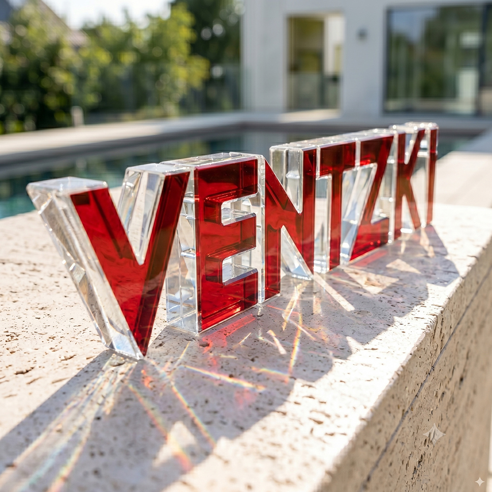 Ventzki Logo-Skulptur